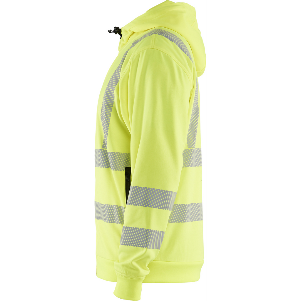 Blaklader High Vis Hooded Sweatshirt with Zip, Yellow (3)