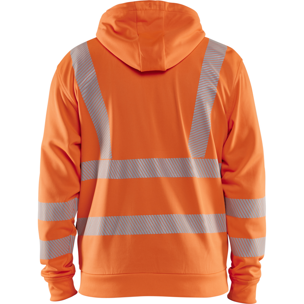 Blaklader High Vis Hooded Sweatshirt with Zip, Orange (4)