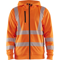 Blaklader High Vis Hooded Sweatshirt with Zip, Orange