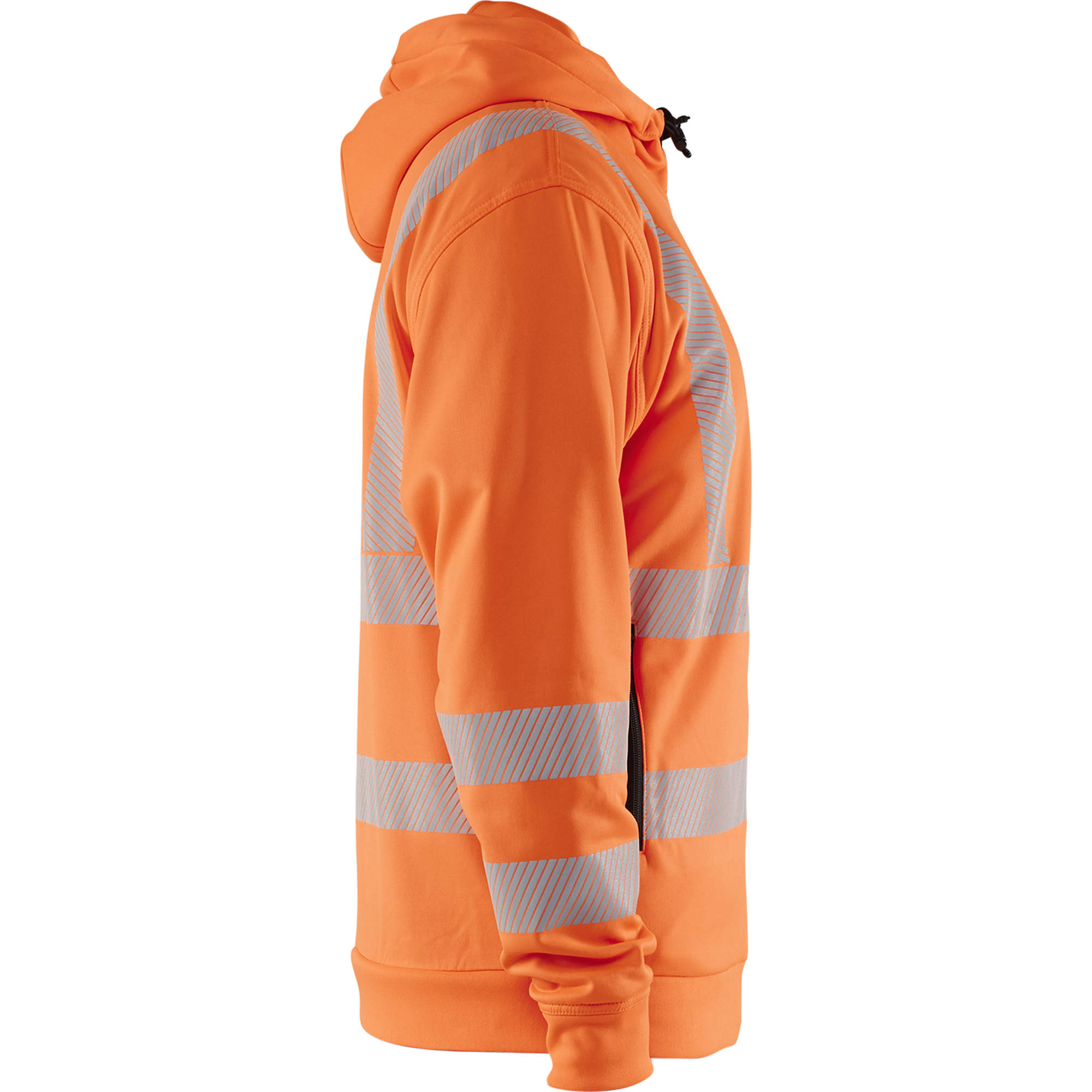 Blaklader High Vis Hooded Sweatshirt with Zip, Orange (2)