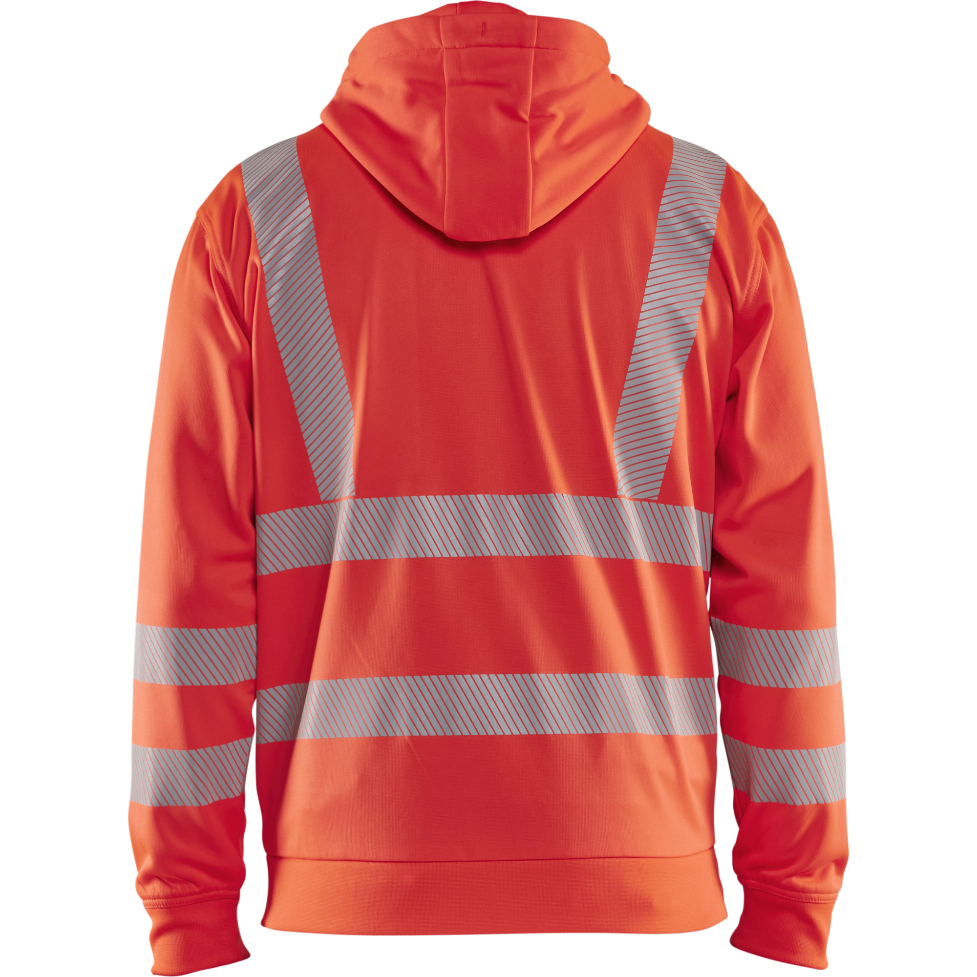 Blaklader High Vis Hooded Sweatshirt with Zip, Red (4)