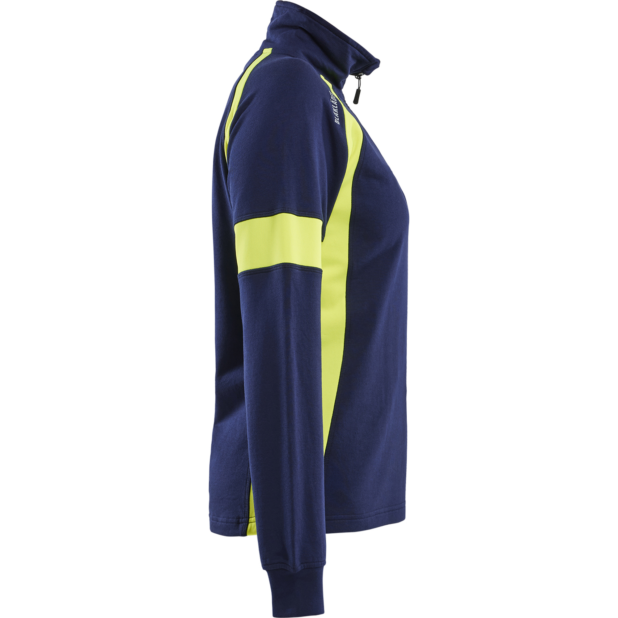 Blaklader High Vis Ladies Sweatshirt, Navy Blue/ Yellow (2)