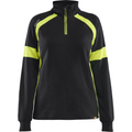 Blaklader High Vis Women's Sweatshirt, Black/Yellow