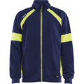 Blaklader High Vis Full Zip Sweatshirt, Navy Blue/ Yellow
