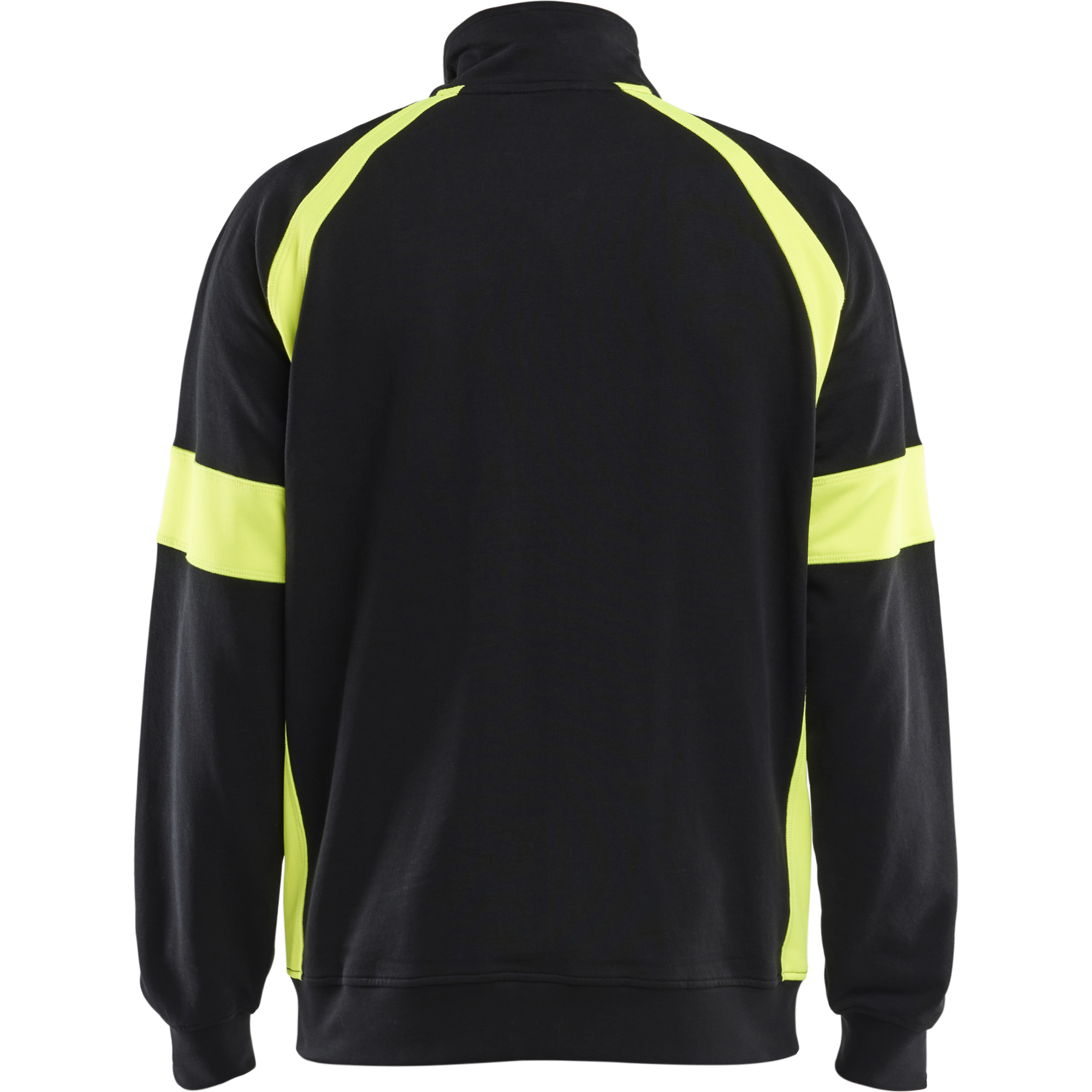 Blaklader High Vis Full Zip Sweatshirt, Black/Yellow (4)