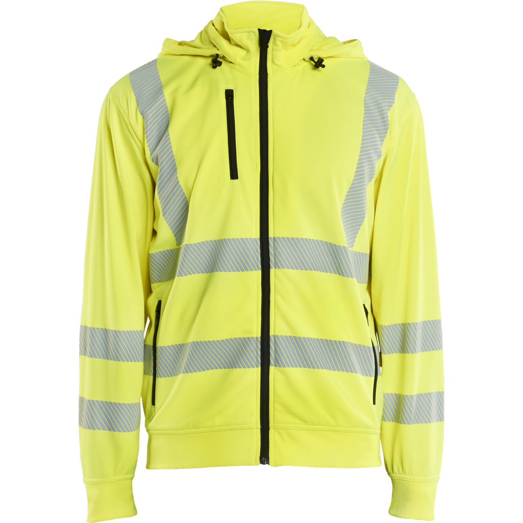 Blaklader High Vis Sweatshirt with Detachable Hood, Yellow