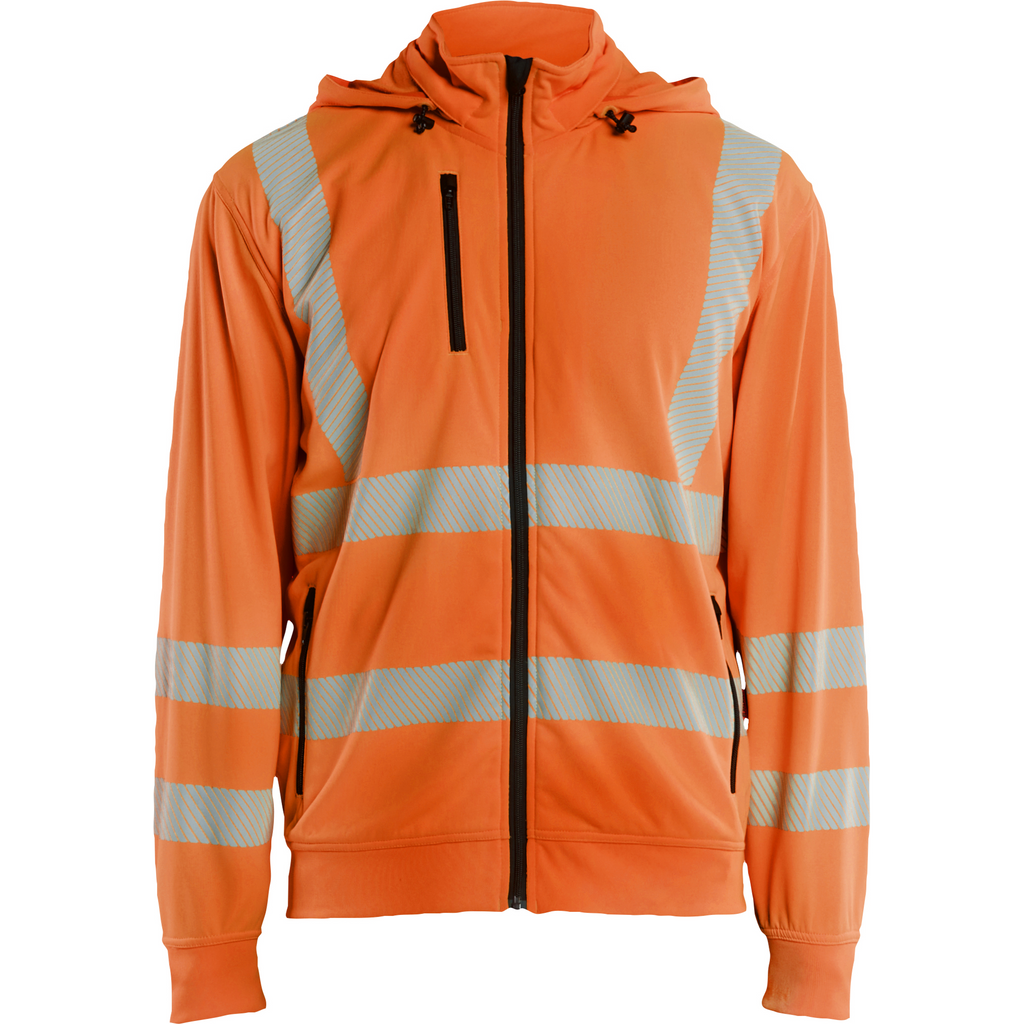 Blaklader High Vis Sweatshirt with Detachable Hood, Orange