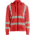 Blaklader High Vis Sweatshirt with Detachable Hood, Red