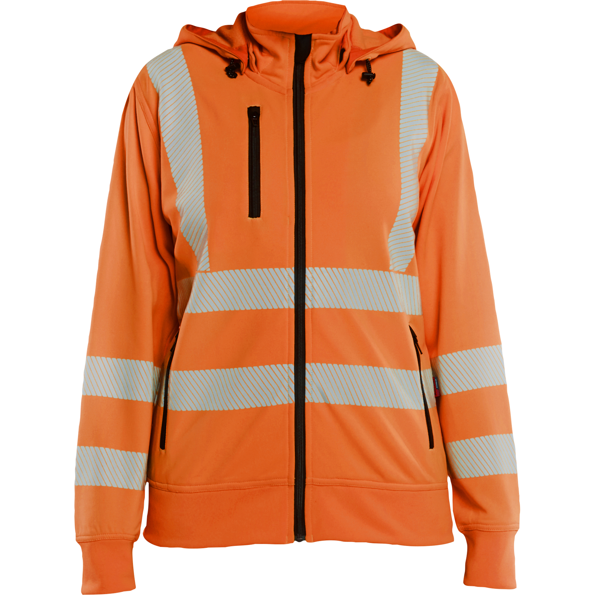 Blaklader High Vis Ladies Sweatshirt with Detachable Hood, Orange