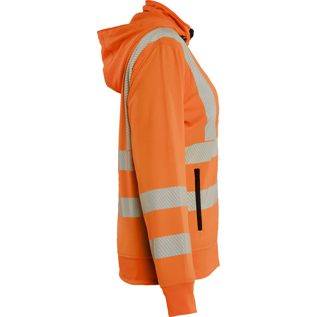 Blaklader High Vis Ladies Sweatshirt with Detachable Hood, Orange (2)