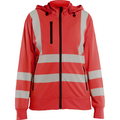 Blaklader High Vis Ladies Sweatshirt with Detachable Hood, Red