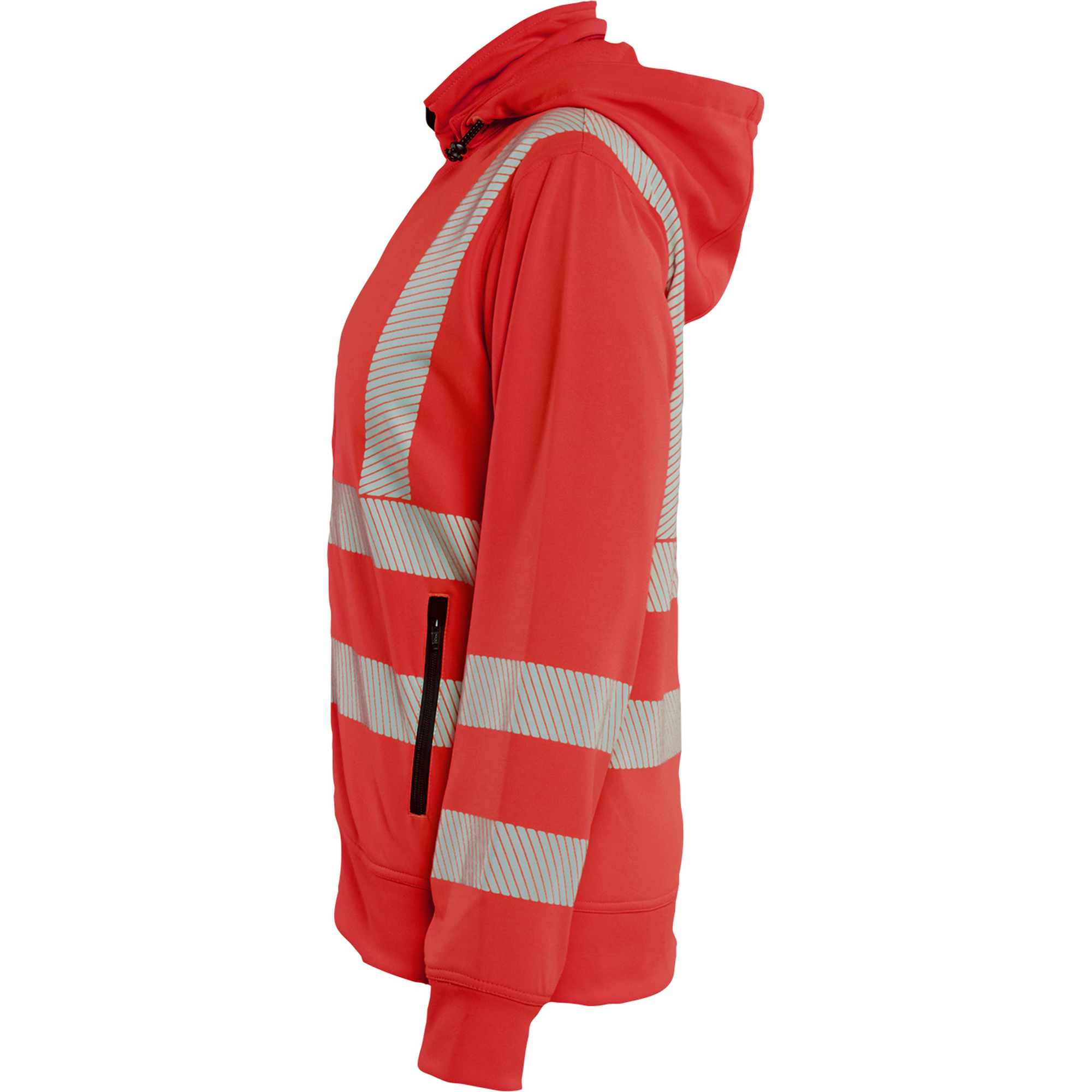 Blaklader High Vis Ladies Sweatshirt with Detachable Hood, Red (3)