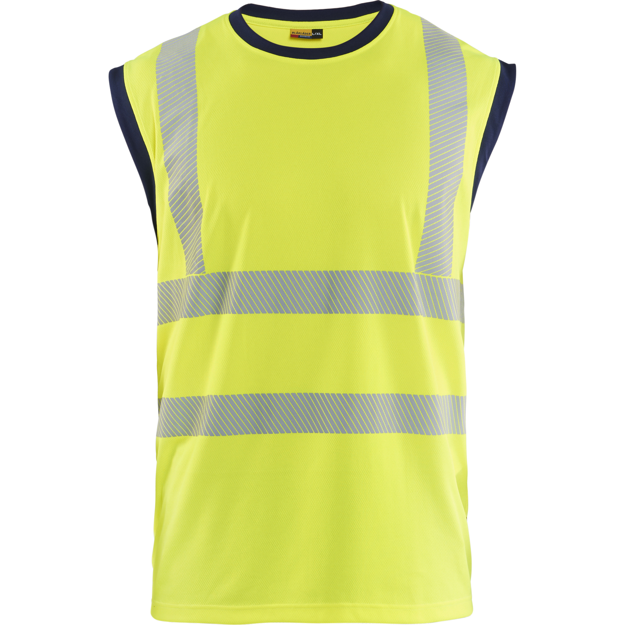 Blaklader High Vis Tank Top, Yellow/Navy