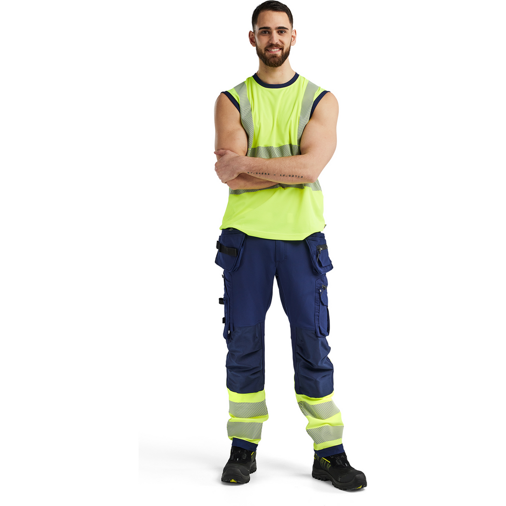 Blaklader High Vis Tank Top, Yellow/Navy (5)