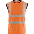 Blaklader High Vis Tank Top, Orange/Navy Blue