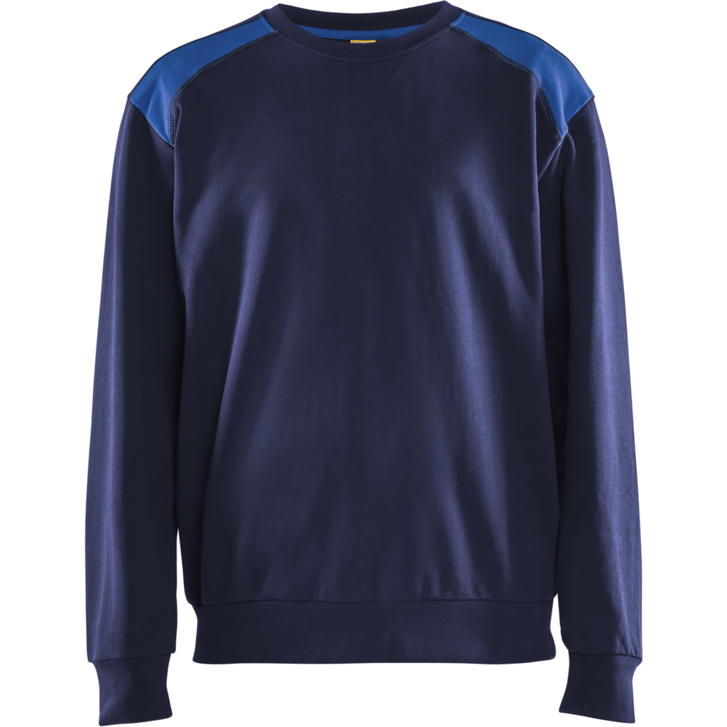 Blaklader Sweatshirt, Navy Blue/Royal Blue