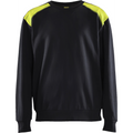Blaklader Sweatshirt, Black/Yellow
