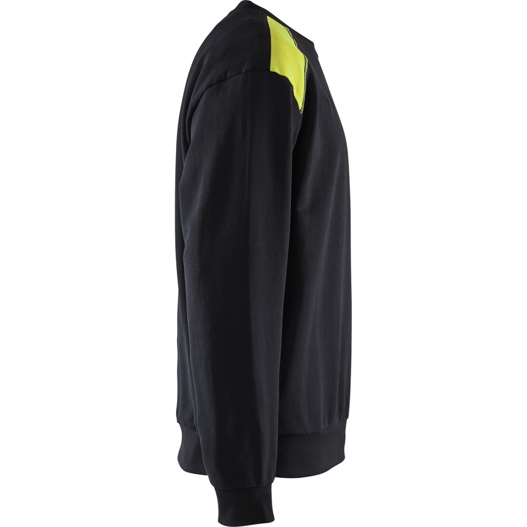 Blaklader Sweatshirt, Black/Yellow (2)