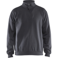 Blaklader Sweatshirt mit Half-Zip, Mittelgrau