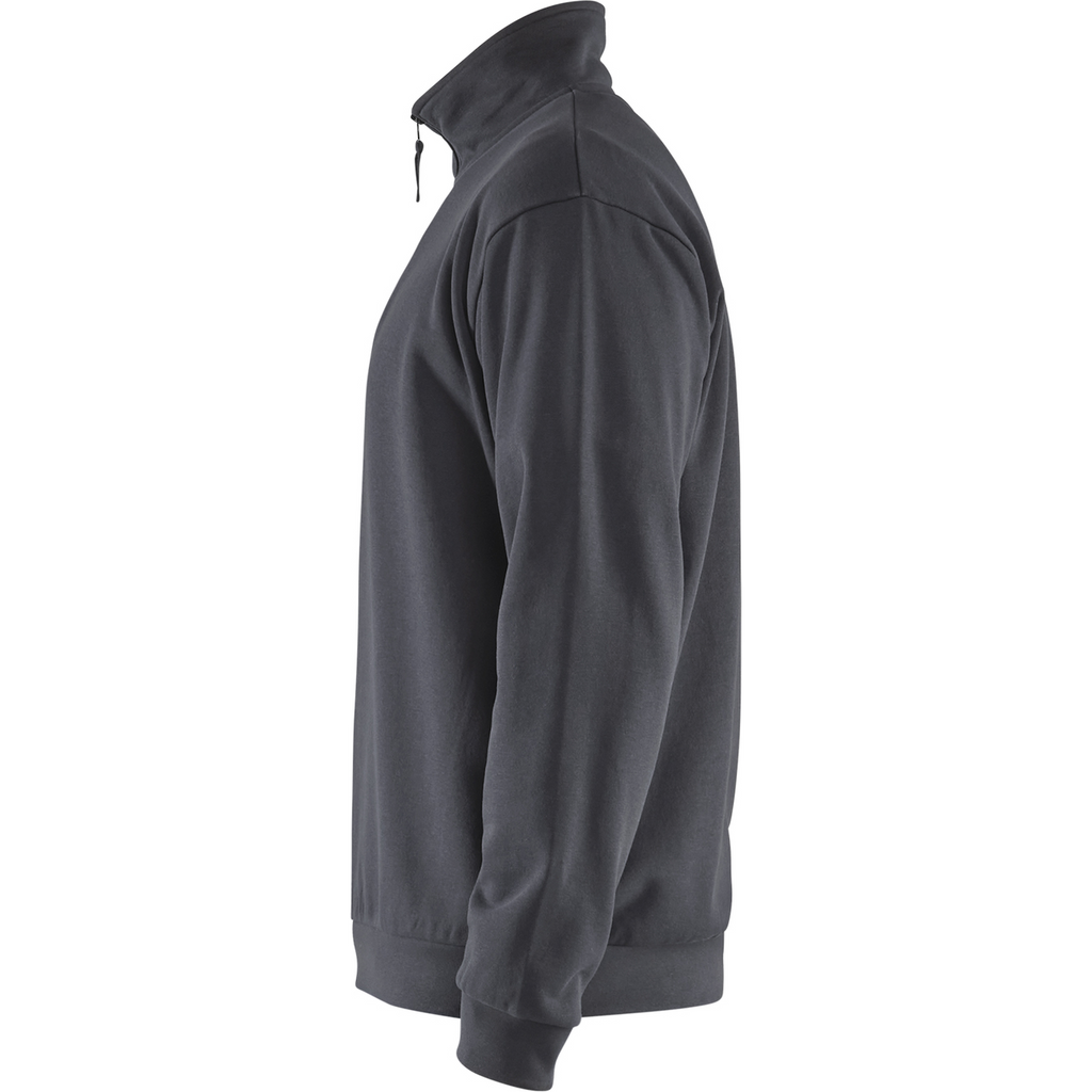 Blaklader Sweatshirt mit Half-Zip, Mittelgrau (3)