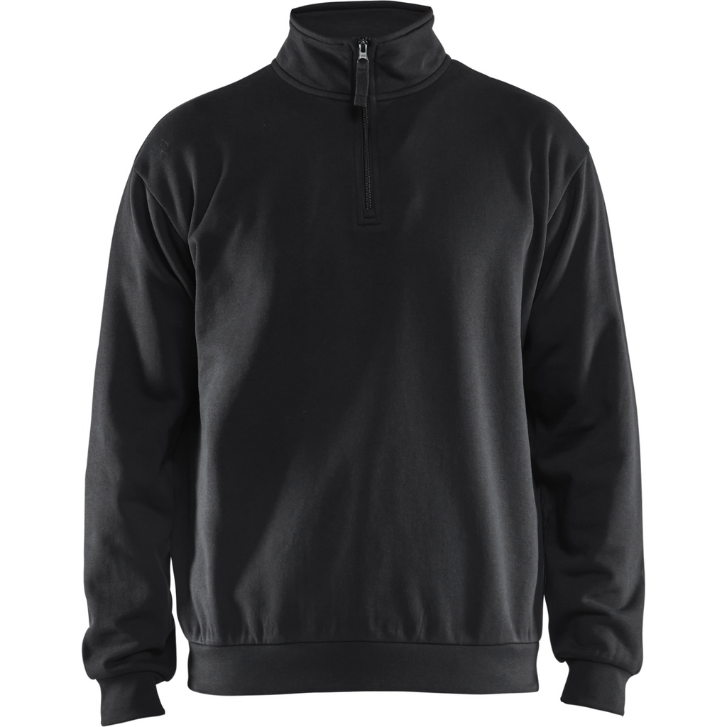 Blaklader Half Zip Sweatshirt, Black