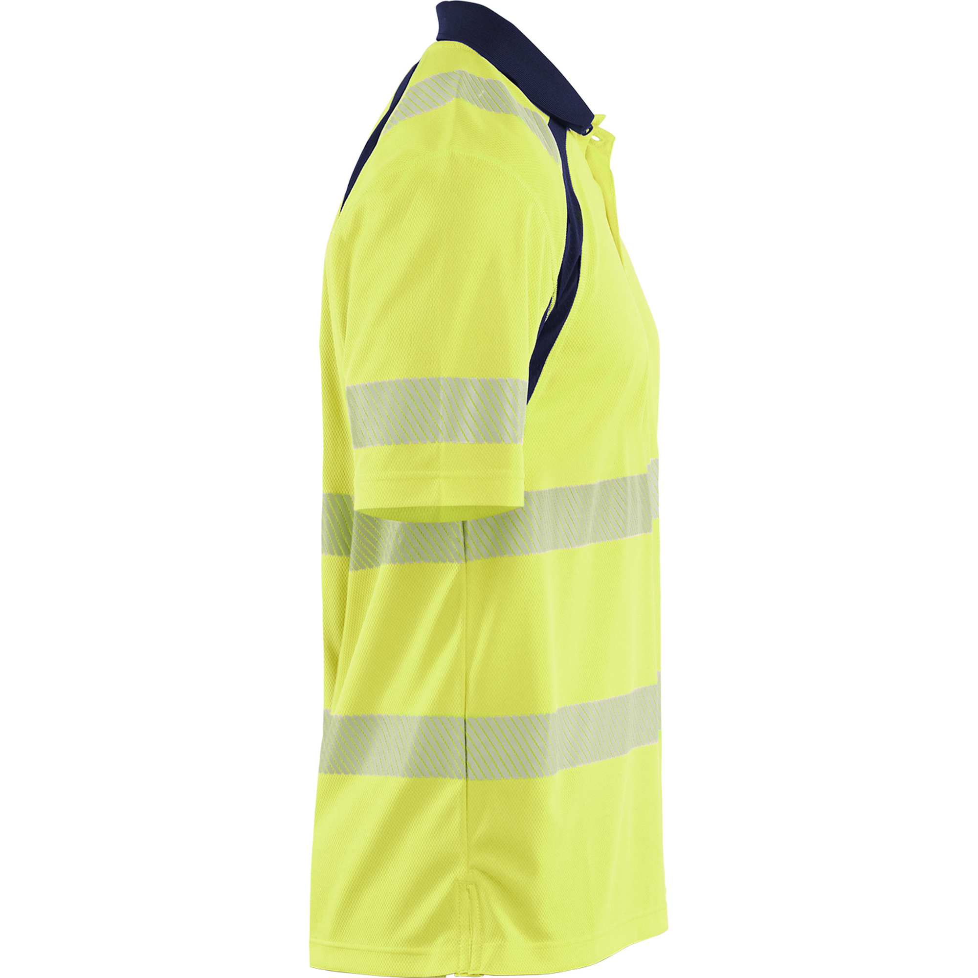 Blaklader High Vis UV Protection Polo Shirt, Yellow/Navy Blue (2)
