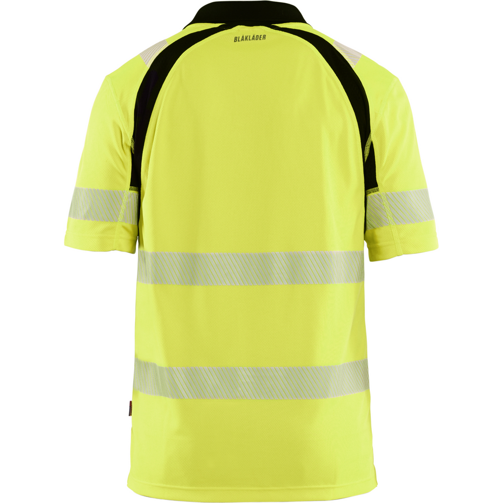 Blaklader High Vis UV Protection Polo Shirt, Yellow/Black (4)