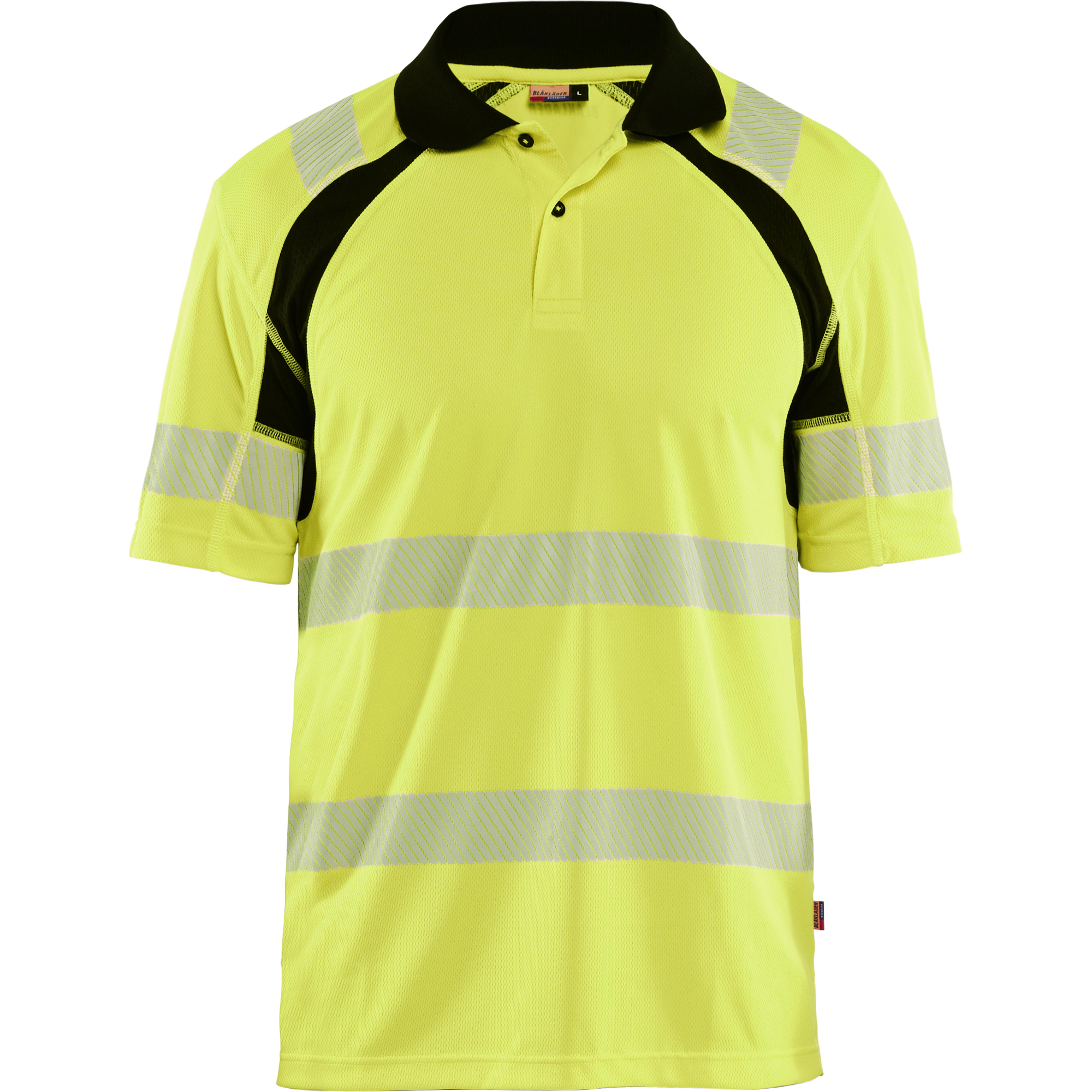 Blaklader High Vis UV Protection Polo Shirt, Yellow/Black