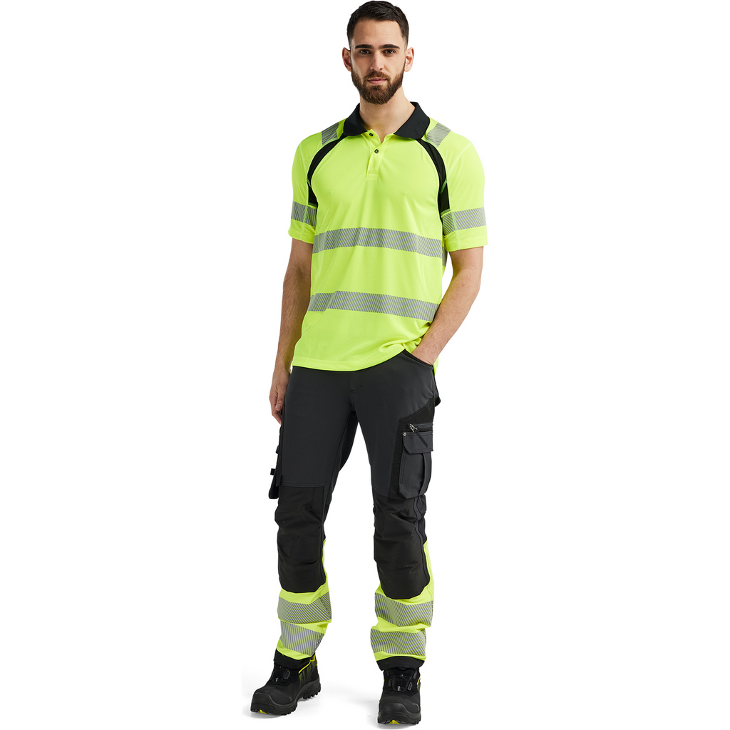Blaklader High Vis UV Protection Polo Shirt, Yellow/Black (5)