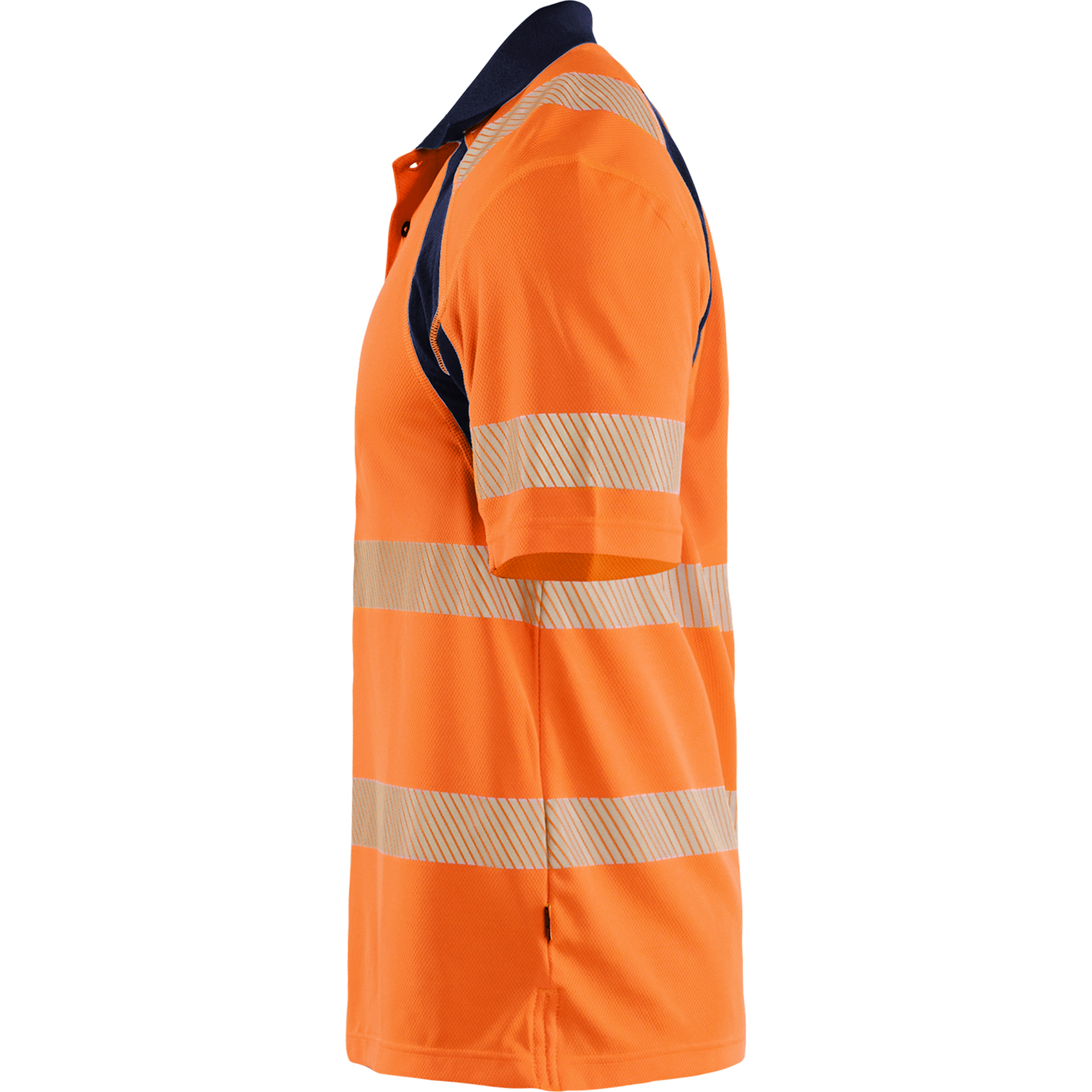 Blaklader High Vis UV Protection Polo Shirt, Orange/Navy (3)