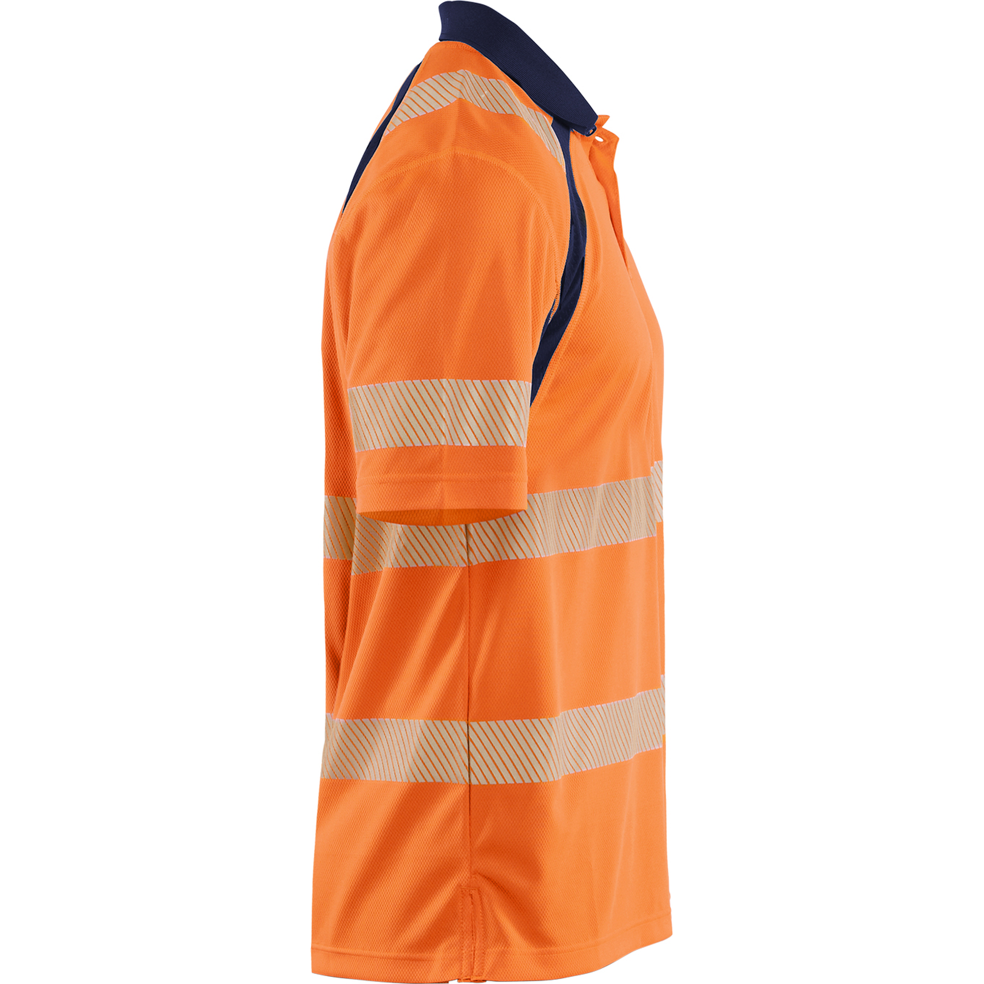 Blaklader High Vis UV Protection Polo Shirt, Orange/Navy (2)