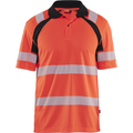 Blaklader High Vis UV Protection Polo Shirt, Red/Black