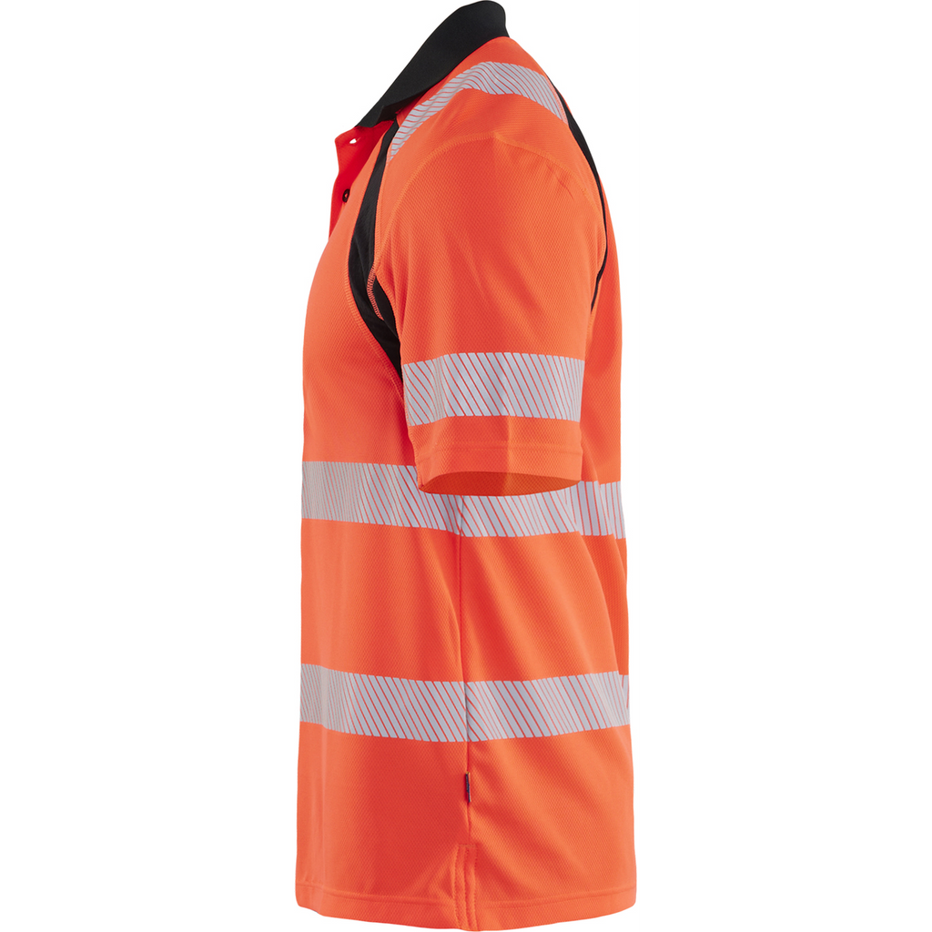 Blaklader High Vis UV Protection Polo Shirt, Red/Black (3)