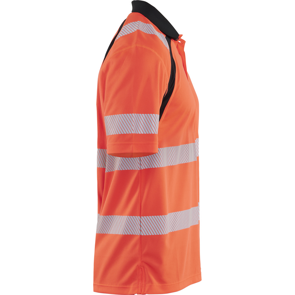 Blaklader High Vis UV Protection Polo Shirt, Red/Black (2)