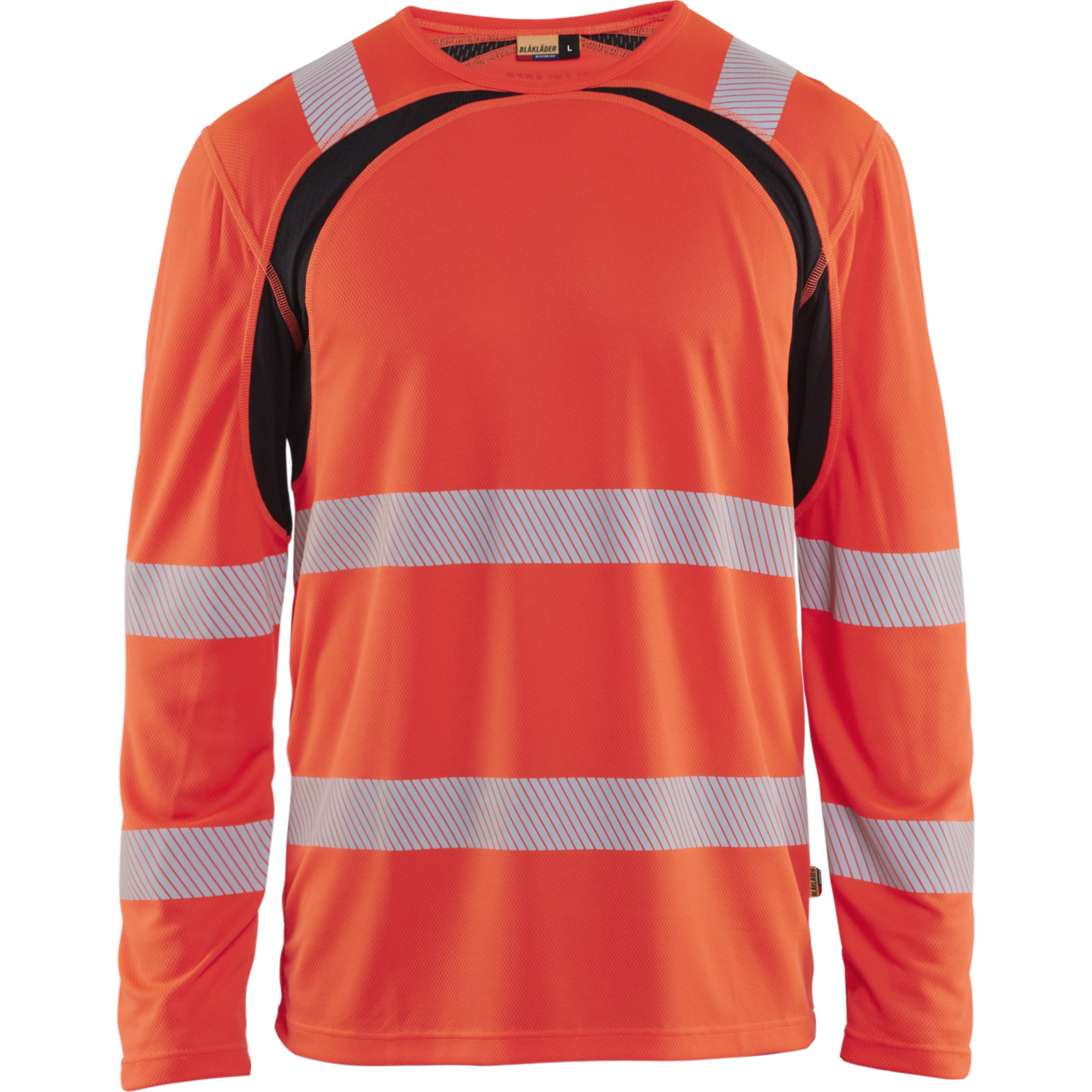 Blaklader High Vis UV Protection Long Sleeve Shirt, Red/Black