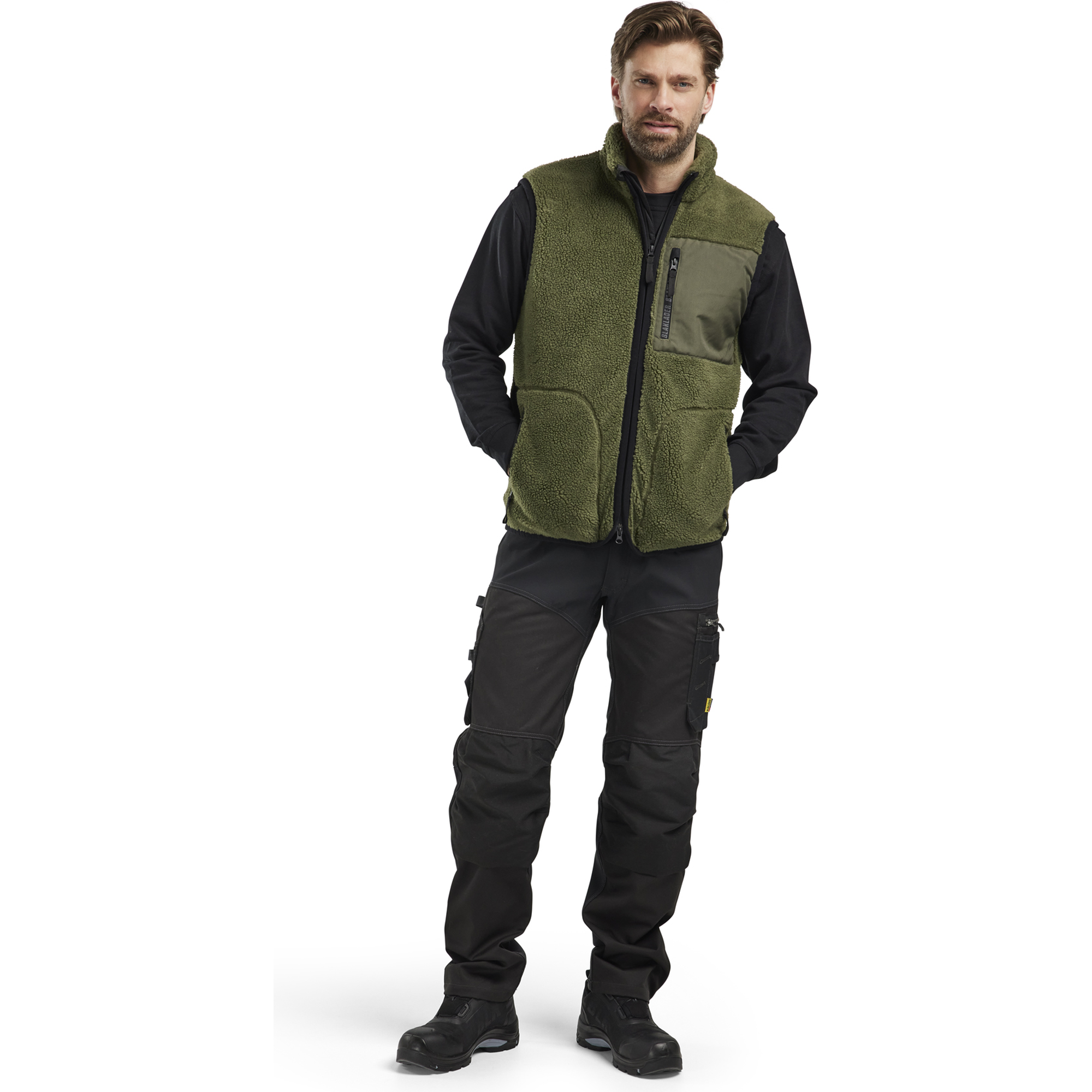 Blaklader Pile Vest, Autumn Green (5)