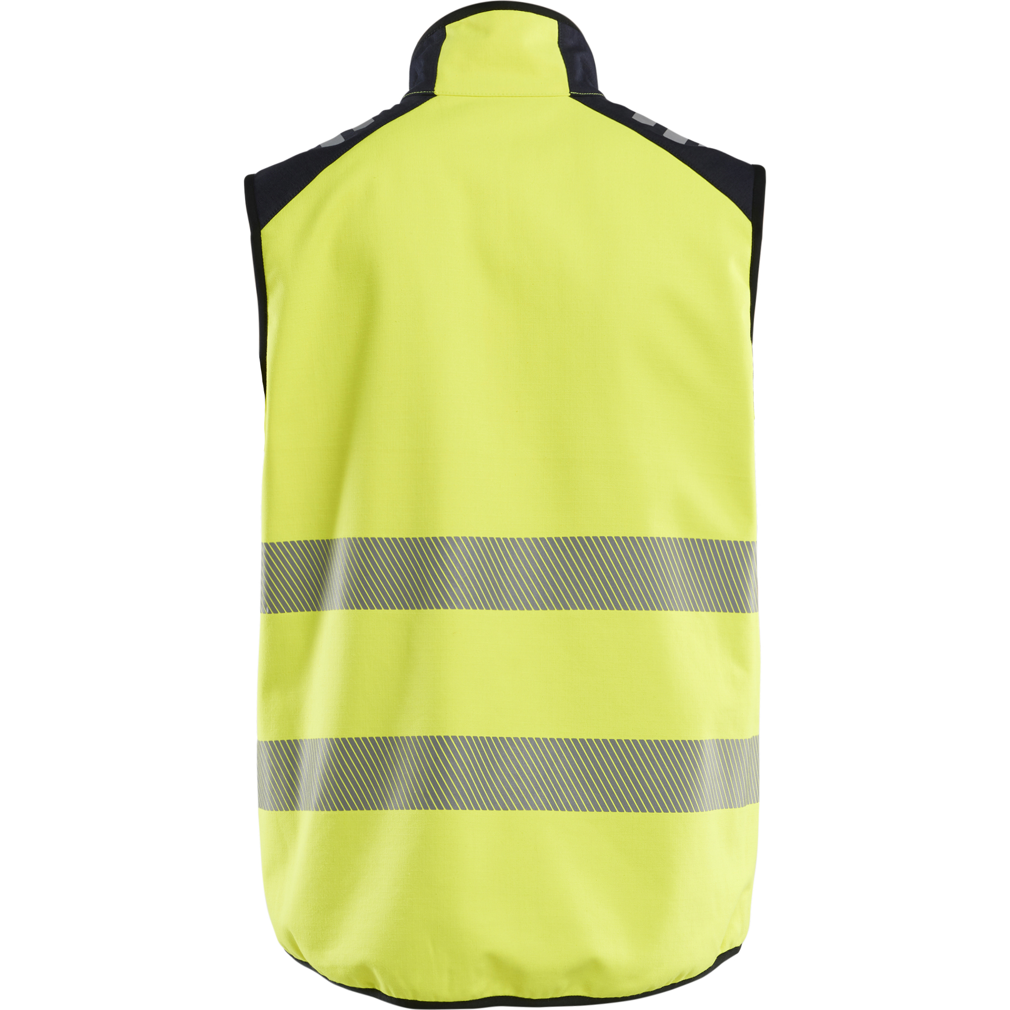 Blaklader Multinorm Softshell Vest, Yellow/Navy (4)