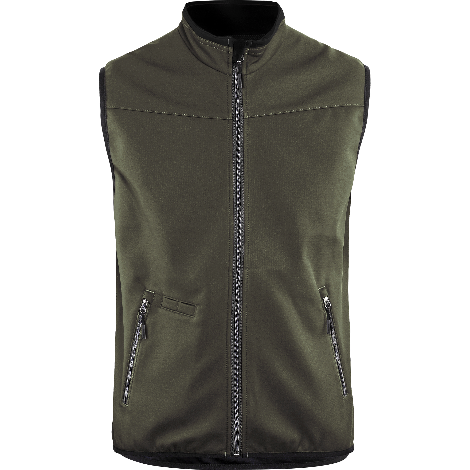 Blaklader Softshell Vest, Dark Olive Green/Black