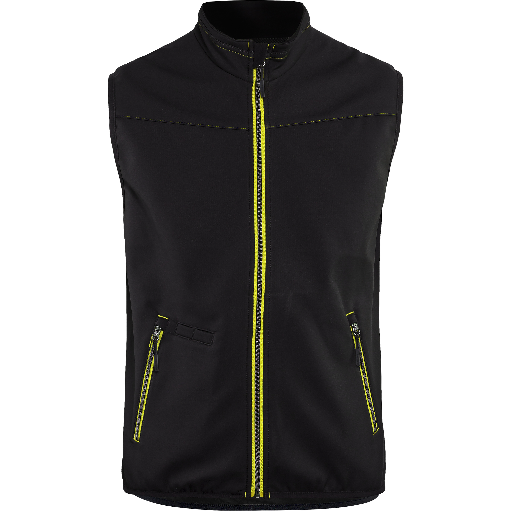 Blaklader Softshell Vest, Black/Yellow