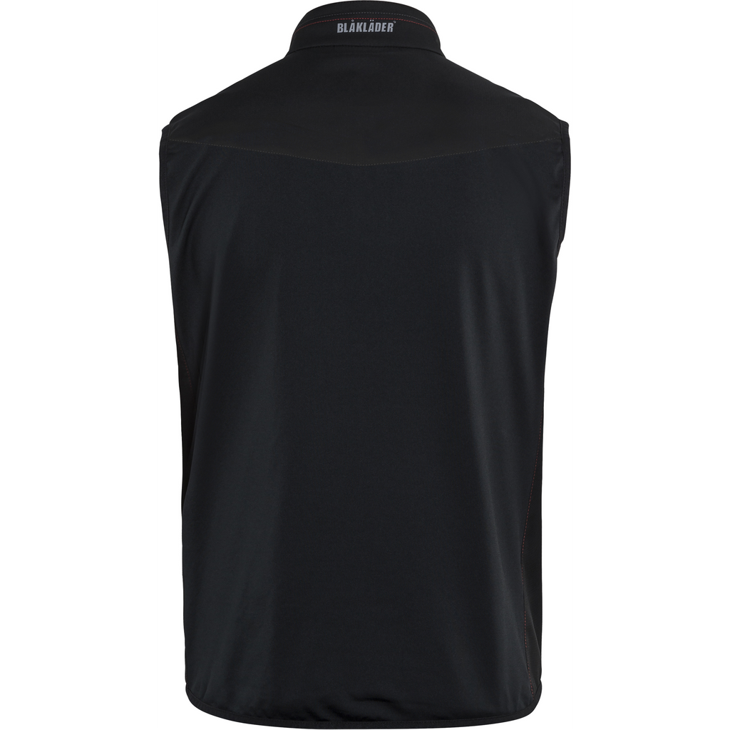 Blaklader Softshell Vest, Black/Red (2)