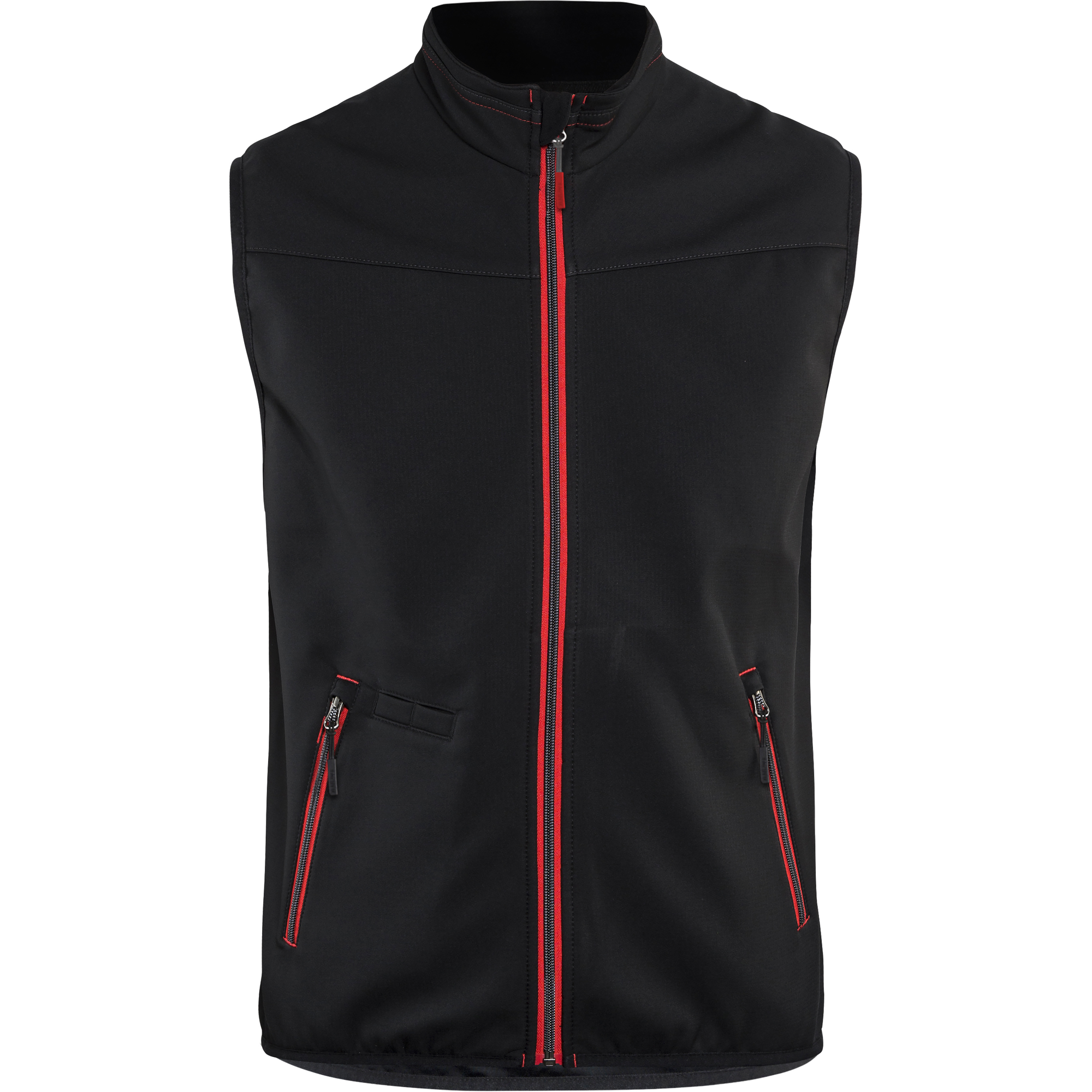 Blaklader Softshell Vest, Black/Red
