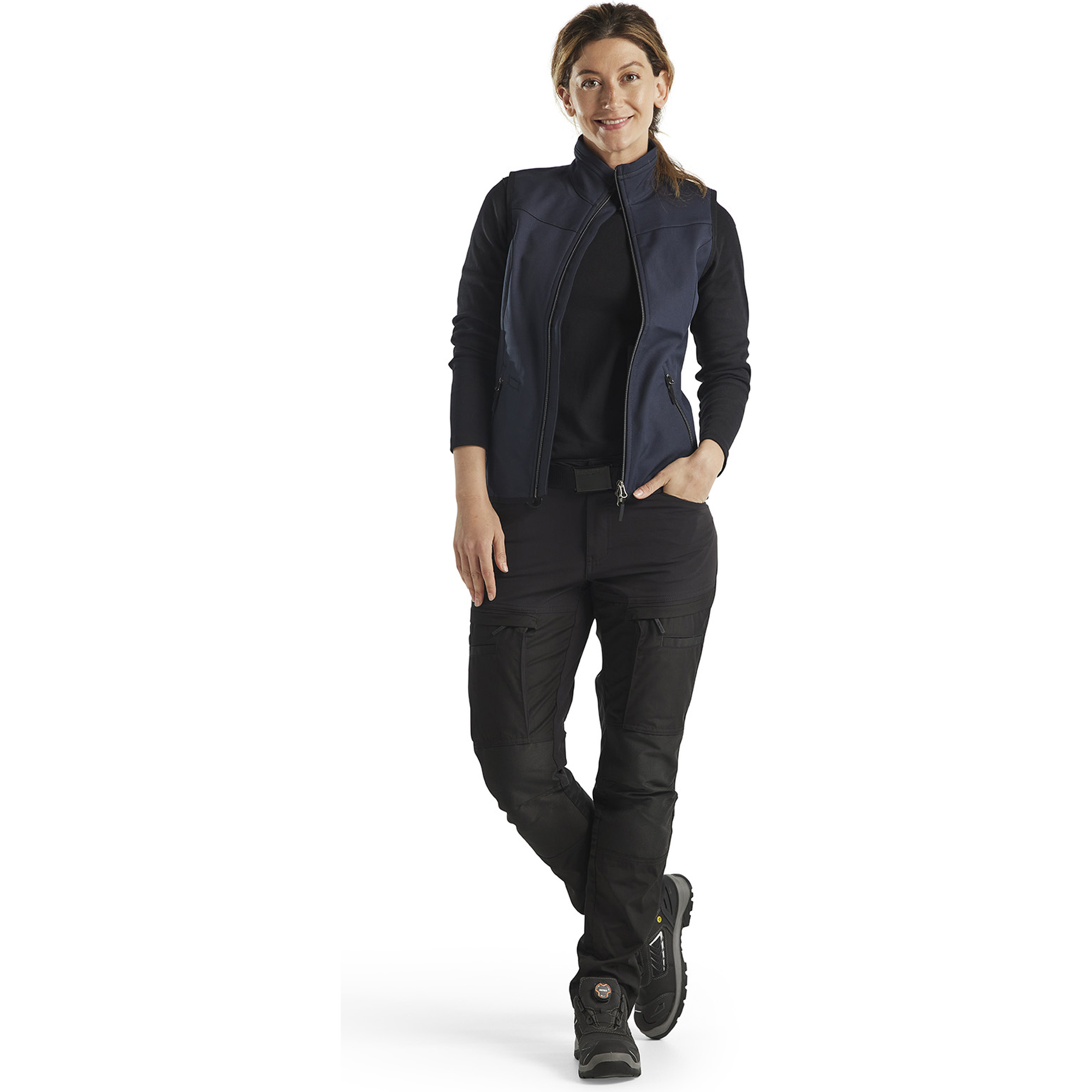 Blaklader Ladies Softshell Vest, Dark Navy/Black (5)
