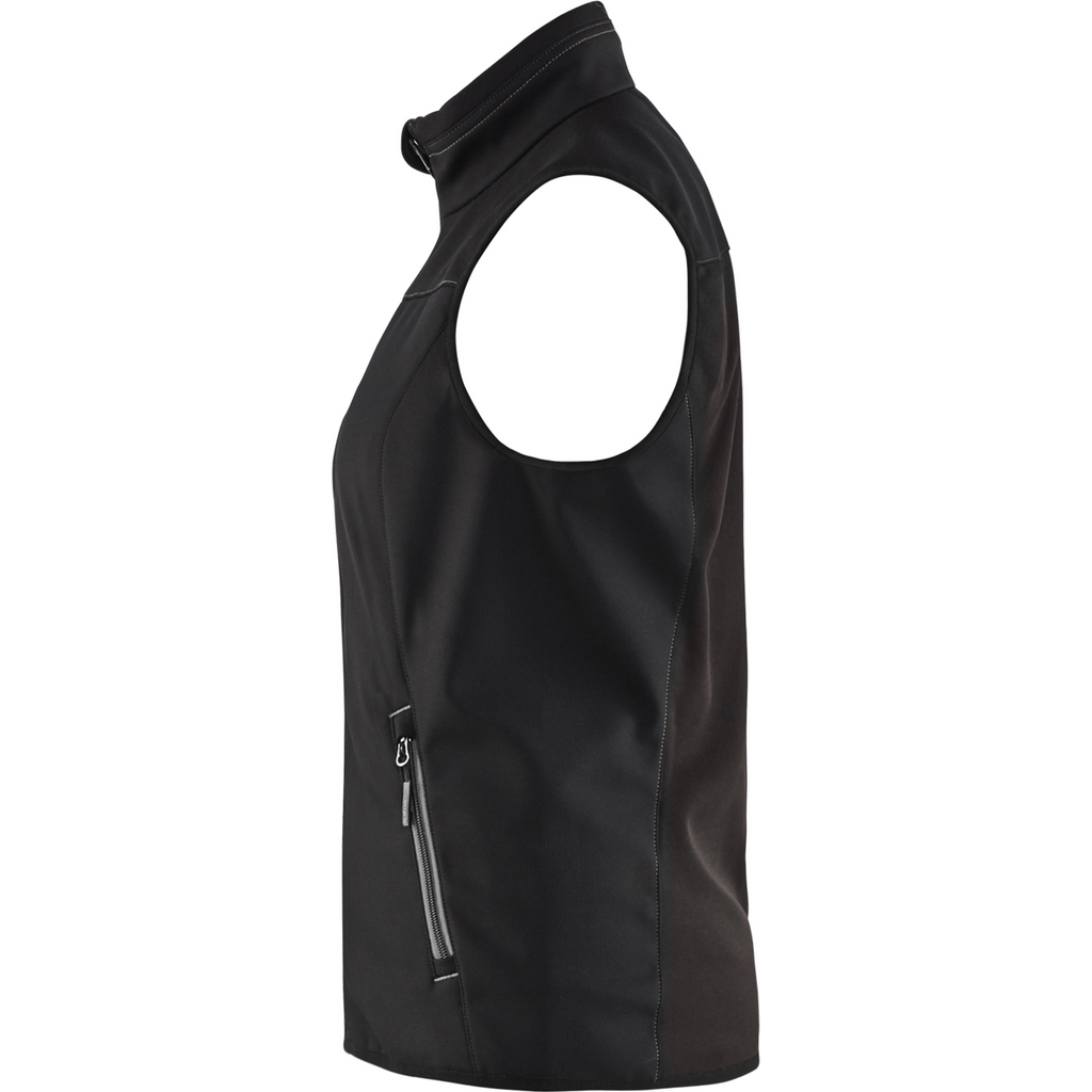 Blaklader Ladies Softshell Vest, Black/Dark Grey (3)