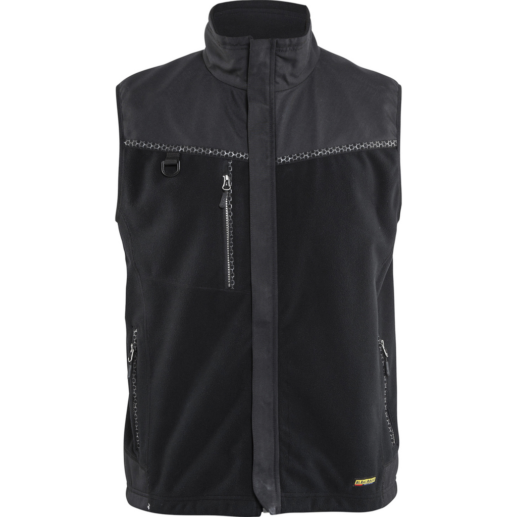 Blaklader Windproof Fleece Vest, Black