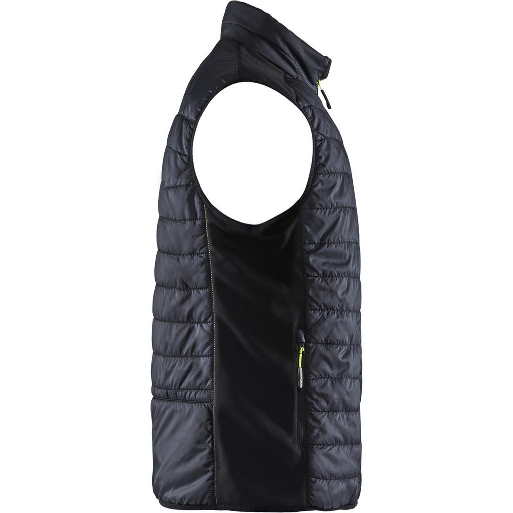 Blaklader Lined Vest, Black/Yellow (2)