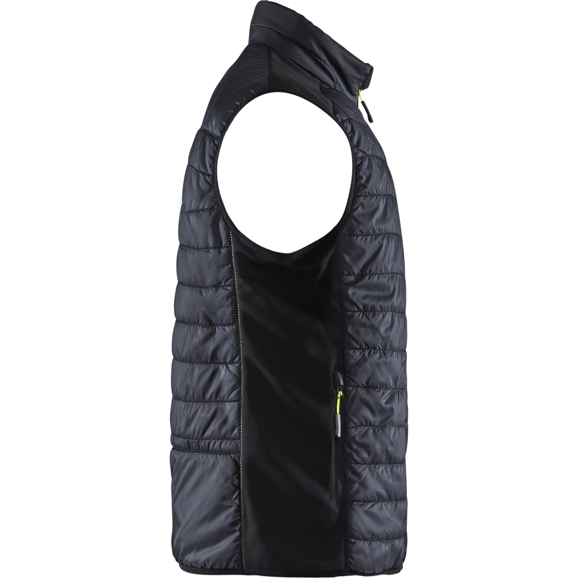 Blaklader Lined Vest, Black/Yellow (2)
