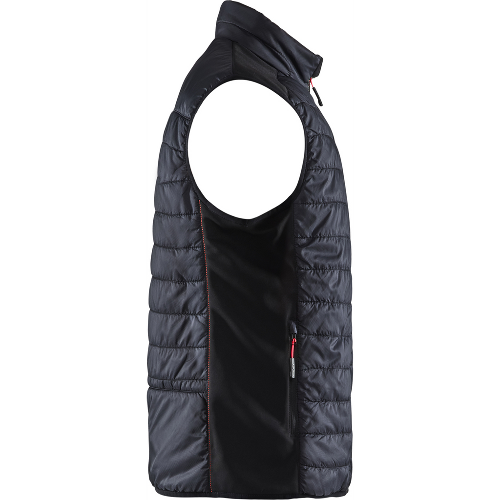 Blaklader Warm Lined Vest, Black/Red (2)