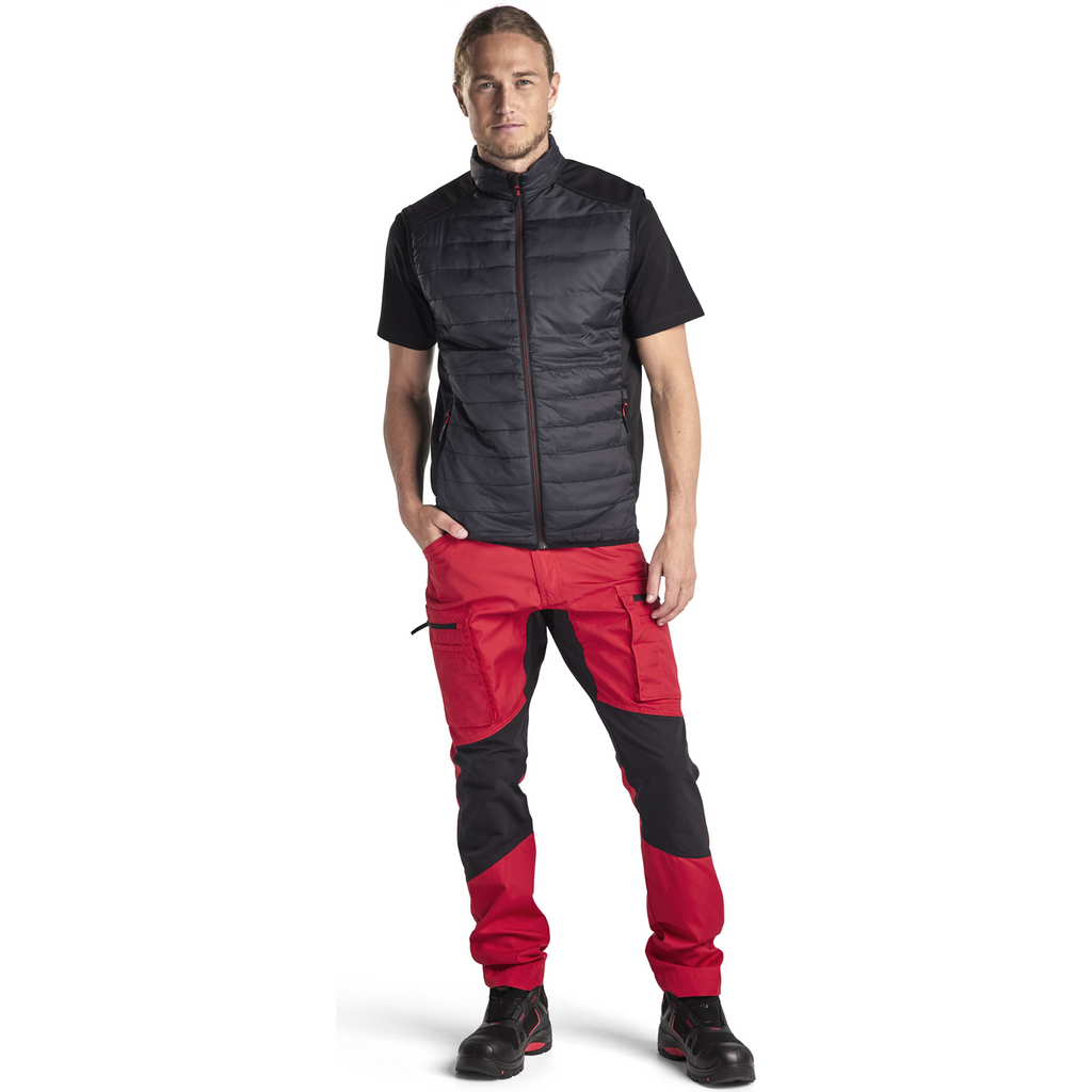 Blaklader Warm Lined Vest, Black/Red (5)