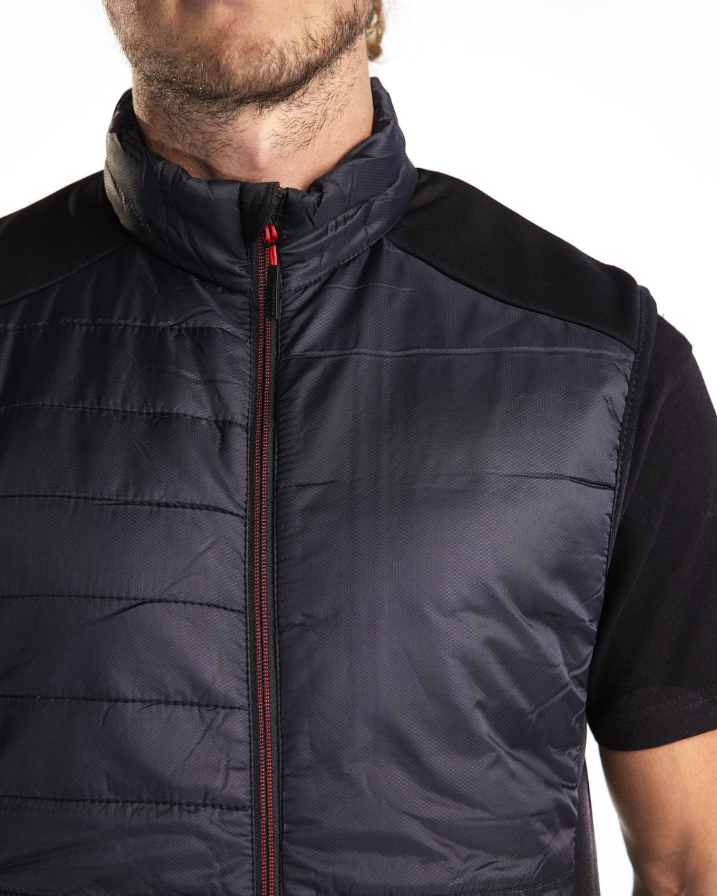 Blaklader Warm Lined Vest, Black/Red (6)