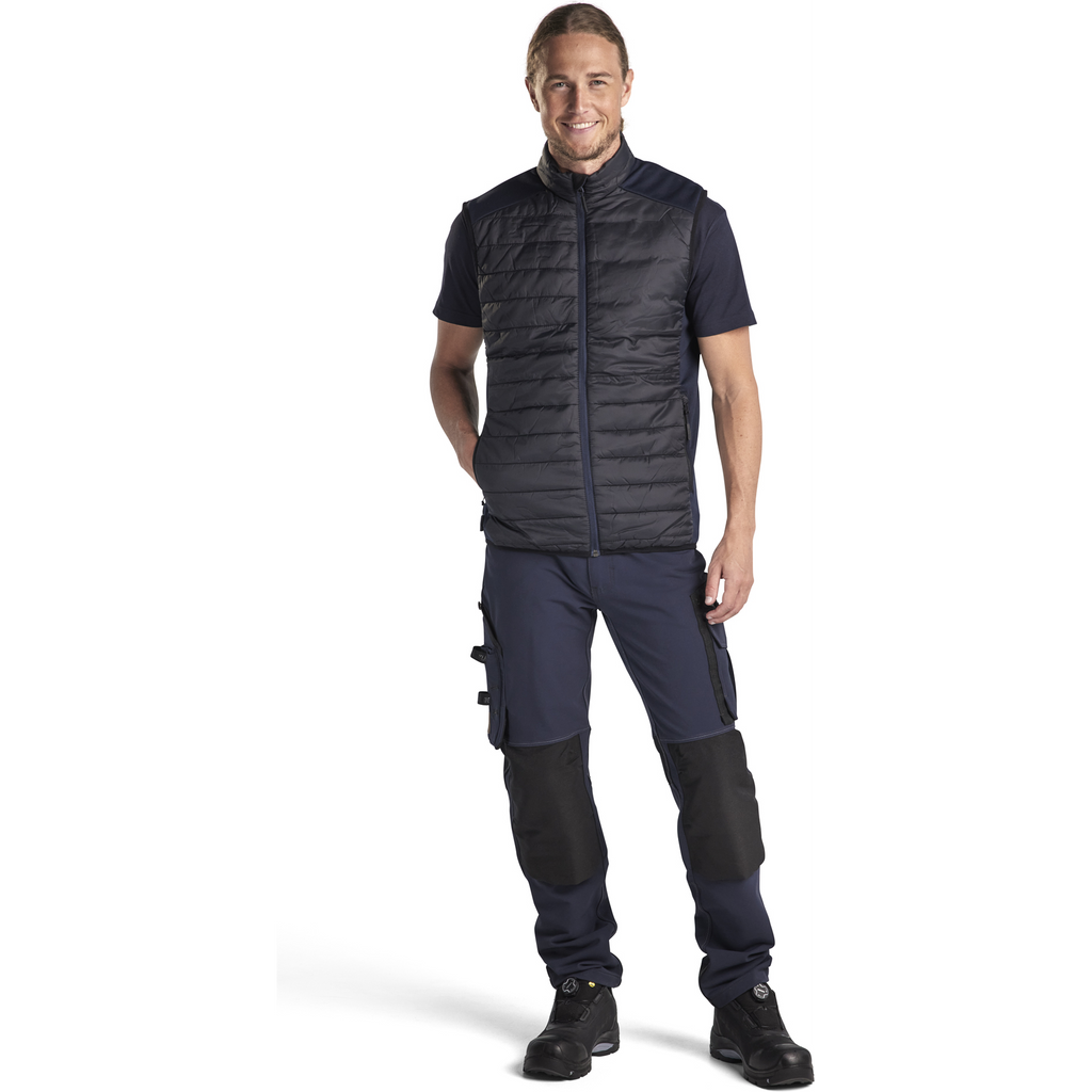 Blaklader Lined Vest, Black/Dark Navy (5)